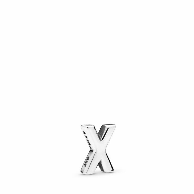 Pandora Letter X Petite Locket Charm Ireland - Sterling Silver - 046198AZI